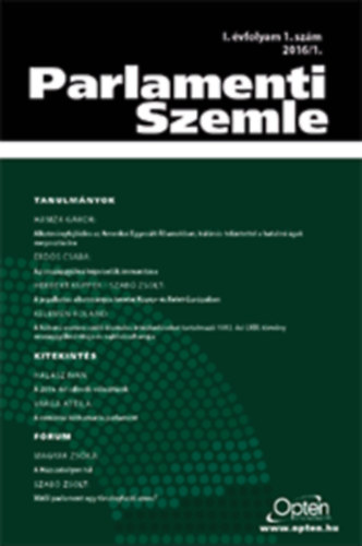 Parlamenti Szemle 2016/1 I. évfolyam 1. szám