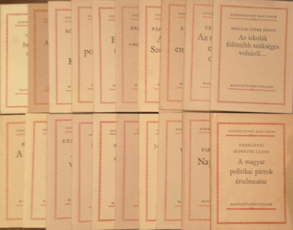 false - 20 k�tet a Gondolkod� magyarok sorozatb�l