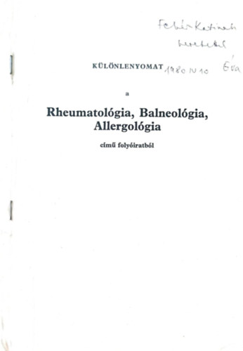 Rheumatolgia, Blaneolgia, Allergolgia