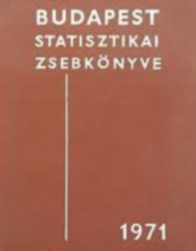Budapest statisztikai zsebk�nyve 1985
