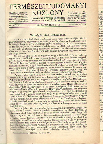 Ilosvay-Gombocz-Szab-Patay - Termszettudomnyi kzlny 1934