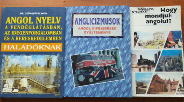 Dr. Gyngyssy Istvnn - 3db angol tanul.:Hogy mondjuk angolul,Anglicizmusok,Angol nyelv a vendgltsban, az idegenforgalomban s a kereskedelemben -haladknak