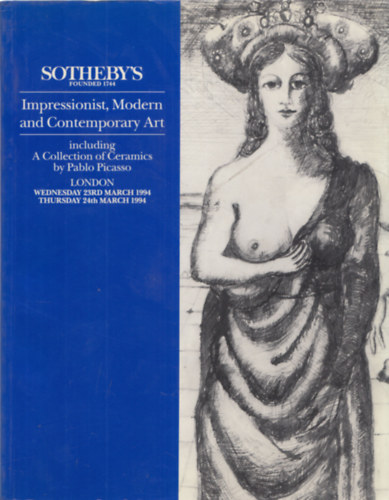 Sotheby's London - Impressionist, Modern and Contemporary Art (23rd and 24th March 1994)