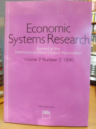 Br�dy Andr�s - Economic Systems Research - Journal of the International Input-Output Association (Volume 2 Number 2 1991)