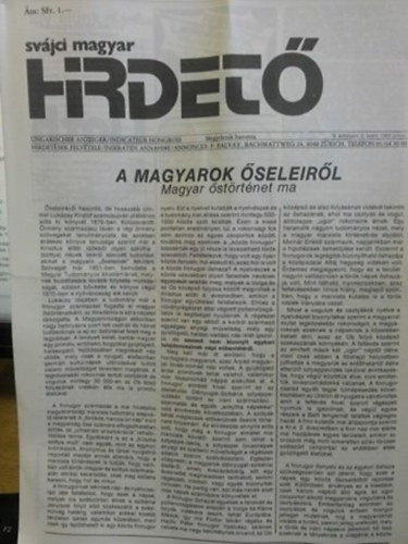 Magyar Hirdetk - Ungarischer Anzeiger