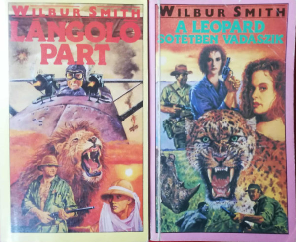 Wilbur Smith - 2 darab Wilbur Smith könyv (Lángoló part, A leopárd sötétben vadászik)