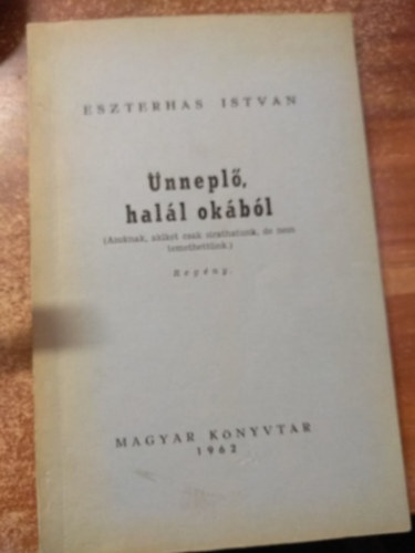 Eszterhas István - Ünneplő, halál okából
