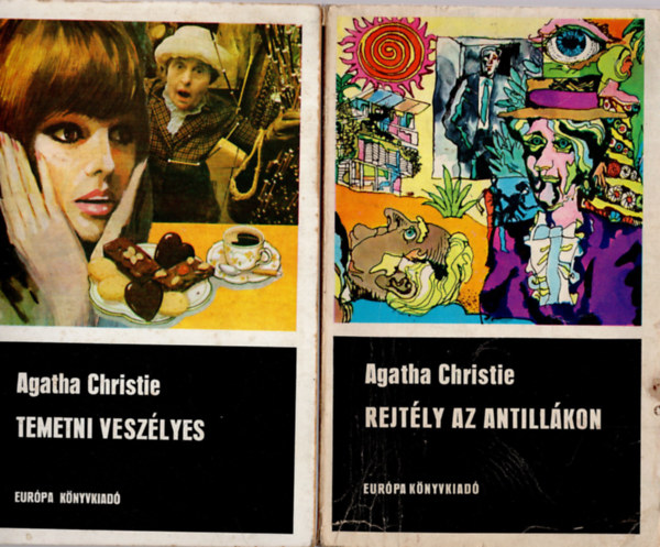Agatha Christie - 2 db Agatha Christie  (Temetni Veszlyes +  Rejtly az Antillkon )