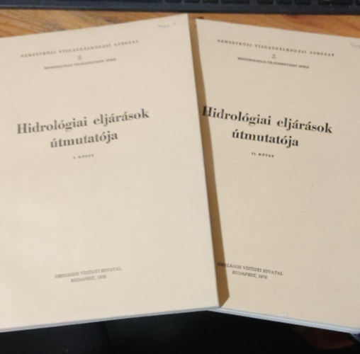 Hidrol�giai elj�r�sok �tmutat�ja I-II.