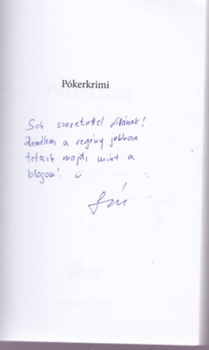Sellei Zoltn - Pkerkrimi