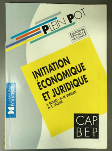 M. -M. Glerean, M. -C. Salesse A. Dusart - Initiation Économique et Juridique
