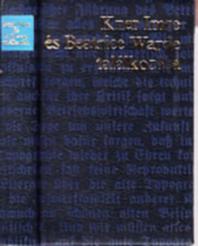 Kner Imre és Beatrice Warde találkozása (számozott, minikönyv)