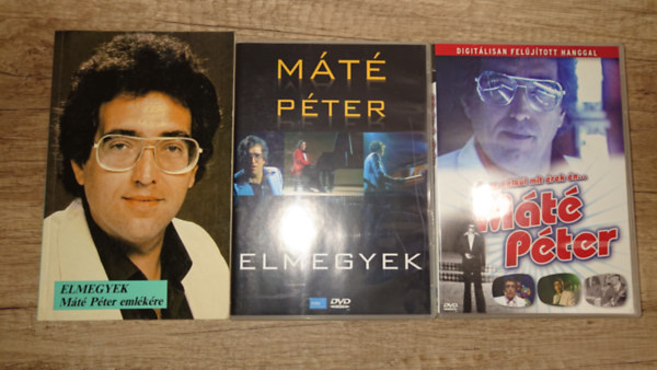 Máté Péter - 1 könyv és 2 DVD Máté Péterről: Elmegyek - Máté Péter emlékére, Zene nélkül mit érek én... Máté Péter, Elmegyek