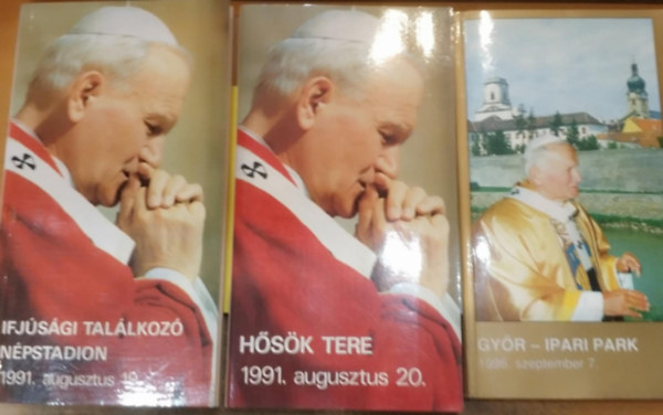 Sz. Bodnár Éva (szerk.) - 3 db Ifjúsági Találkozó Népstadion 1991. augusztus 19. + Hősök tere 1991. augusztus 20. + Győr - Ipari park 1996. szeptember 7.