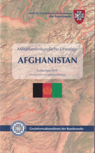 Militarlandeskundliche Unterlage Afghanistan ( t�rk�ppel )
