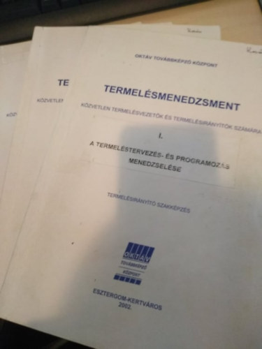 dr. Kocsis József - Termelésmenedzsment I-IV.