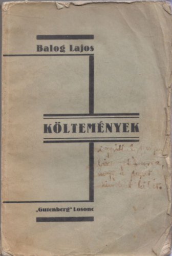 Balog Lajos - Kltemnyek (dediklt?)