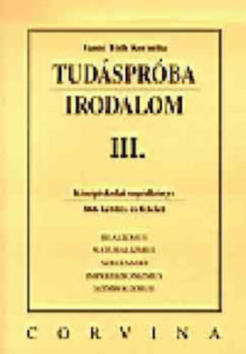 Vasn Tth Kornlia - Tudsprba - irodalom I-IV.