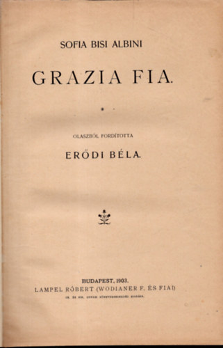 Sofia Bisi Albini - Grazia fia