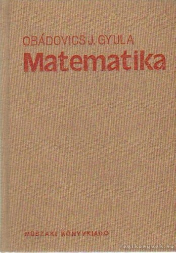 Obádovics J Gyula - Matematika