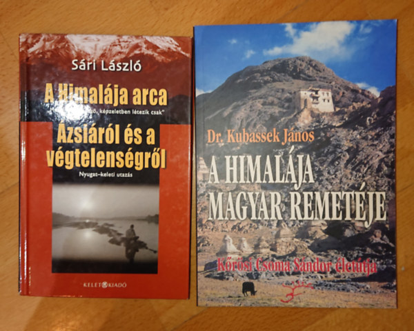 Kubassek János Sári László - 2 db a Himalájával foglalkozó könyv: A Himalája magyar remetéje, A Himalája arca