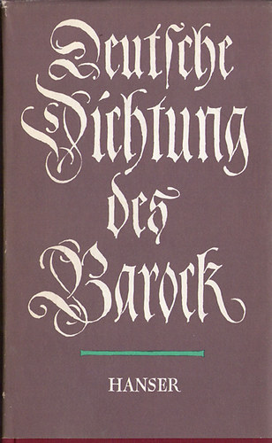 Edgar Hederer - Deutsche Dichtung des Barock