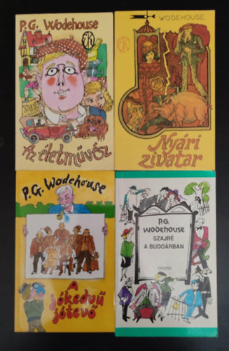 P. G. Wodehouse - P. G. Wodehouse könyvcsomag (4db) Az életművész / Nyári zivatar / A jókedvű jótevő / Szajré a budoárban