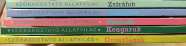 Sz�rakoztat� �llatvil�g csomag (5 db): Oroszl�nok + Medv�k + Farkasok + Zsir�fok + Kenguruk -