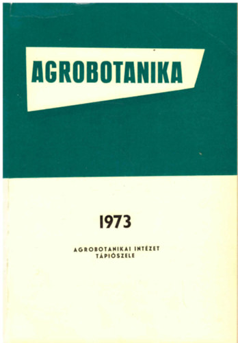 Agrobotanika XV. - 1973