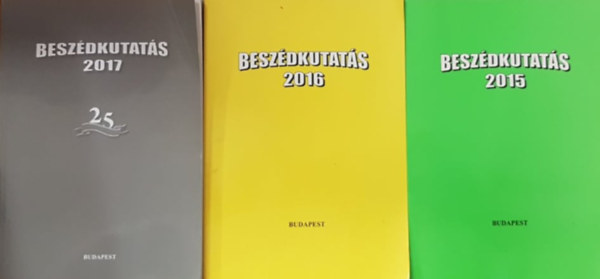 Gósy Mária (szerk.) - Beszédkutatás 2015-2016-2017 (3 kötet)