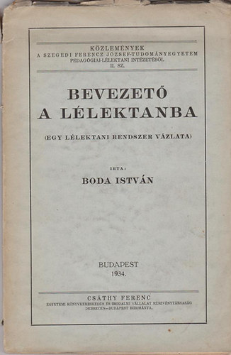 Boda Istvn - Bevezet a llektanba