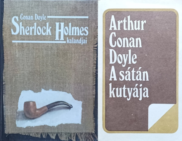 Sir Arthur Conan Doyle - 2 db Sherlock Holmes kötet: A sátán kutyája + Sherlock Holmes kalandjai