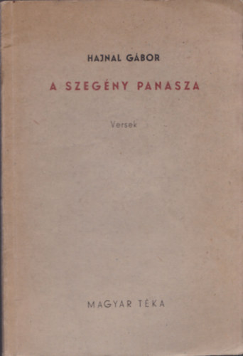 Hajnal G�bor - A szeg�ny panasza (dedik�lt)