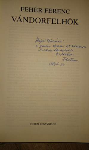 Feh�r Ferenc - V�ndorfelh�k