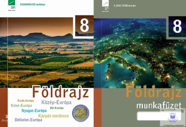F. Kusztor Ad�l - Dr. Mak�di Mariann - Pokk P�ter - Sz�ll�ssy L�szl� - F�ldrajz 8. tank�nyv + munkaf�zet (2 k�tet)