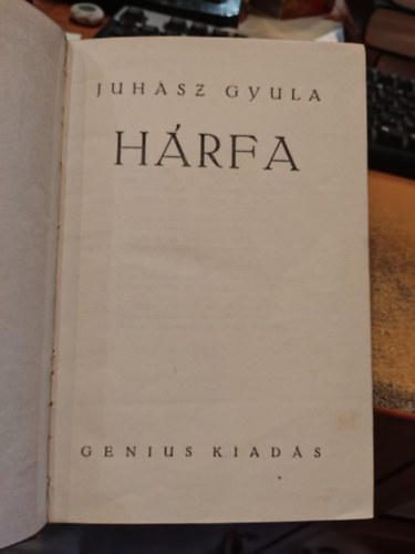 Juh�sz Gyula - H�rfa (I. kiad�s)
