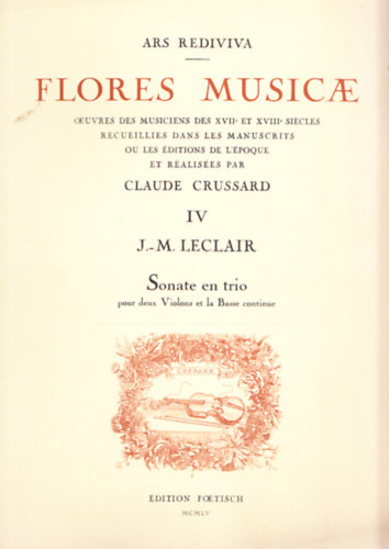 Claude Crussard - Flores Musicae IV. (Ars Rediviva)