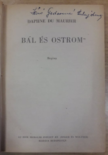 Daphne Du Maurier - B�l �s ostrom