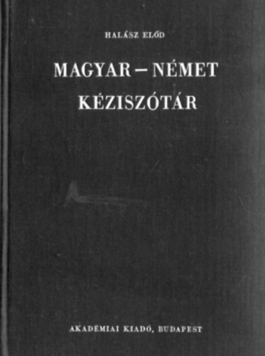 Hal�sz El�d - Magyar-n�met k�zisz�t�r