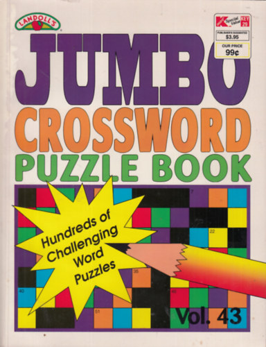 Jumbo Crossword Puzzle Book - Vol. 43.