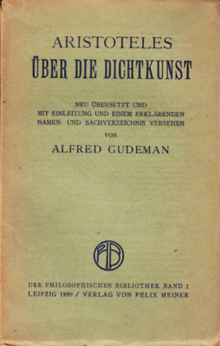 Aristoteles - �ber die Dichtkunst