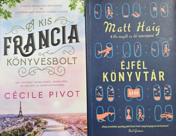 Ccile Pivot Matt Haig - 2 db romantikus knyv: A kis francia knyvesbolt + jfl knyvtr