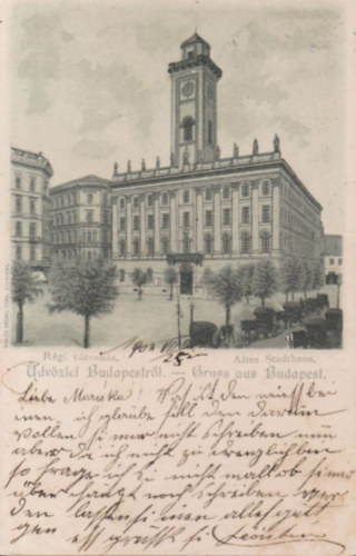 dvzlet Budapestrl: Rgi Vroshza (litogrfia, rgi kpeslap)