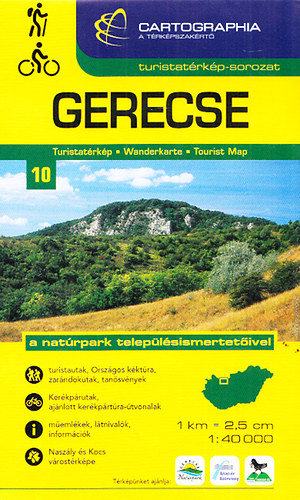 Gerecse turistatrkp (Cartographia turistatrkp-sorozat 10.) 1:40000