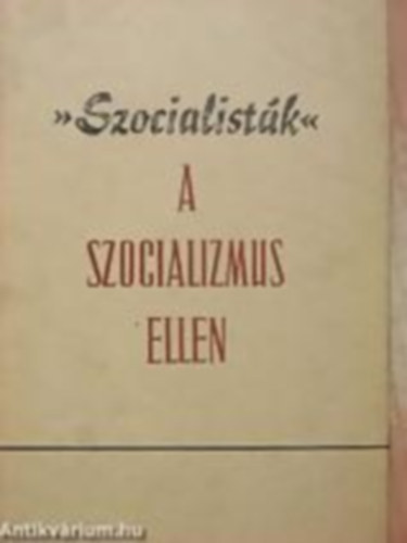 J.Rubiszkij - Szocialist�k a szocializmus ellen