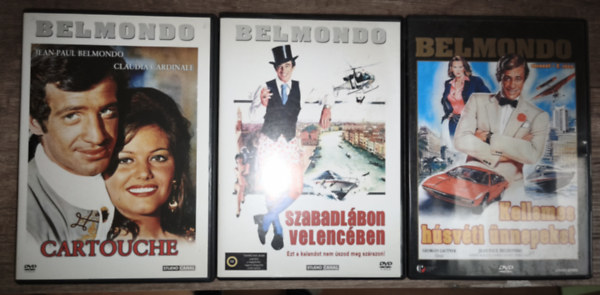 3db Belmondo DVD - Szabadl�bon Velenc�ben, Kellemes h�sv�ti �nnepeket, Cartouche