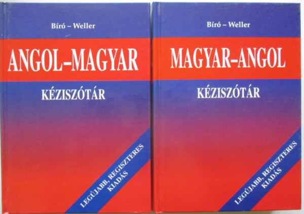 Bíró; Weller - Magyar-angol és angol-magyar kéziszótár