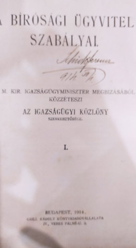 A brsgi gyvitel szablyai I