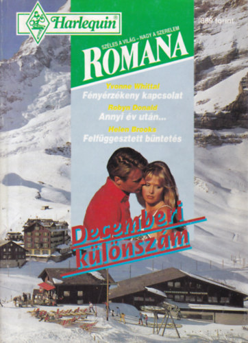 Robyn Donald, Helen Brooks Yvonne Whittal - Romana - decemberi k�l�nsz�m - 1995/8.