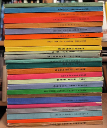 Zöldhelyi Zsuzsa, Szávai János, Vargha Kálmán, Sziklay László, Dániel Anna, Gera György, Vécsei Irén, Benedek Marcell, Földes Anna, Benedek András, Róna Éva, Sükösd Mihály, Réz Pál - 25 db az "rodalomtörténeti Kiskönyvtár" sorozatból